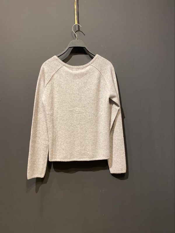 Rosemunde Cardigan aus Wolle / Kaschmir – Hellgrau