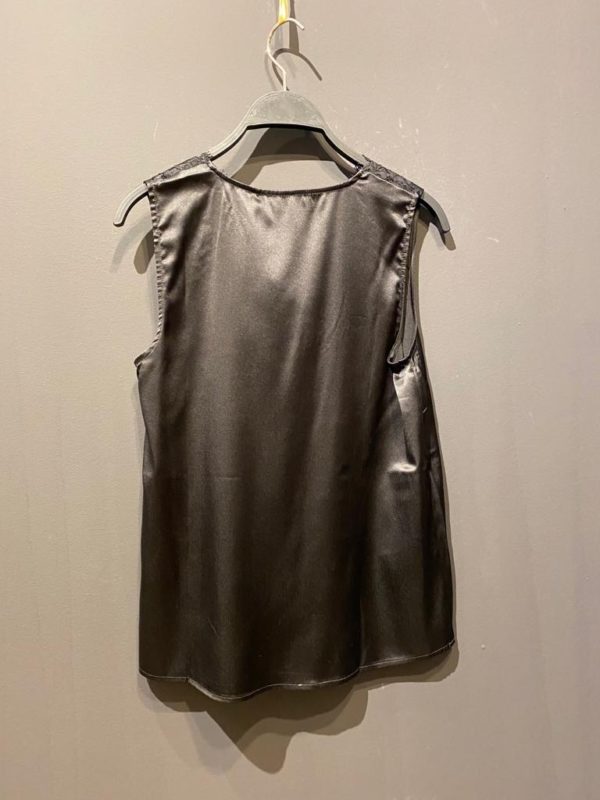 Rosemunde Seidentop in Schwarz
