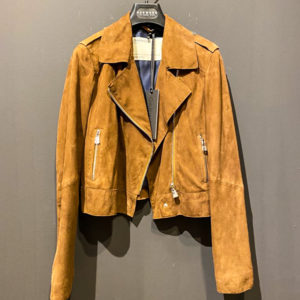 Oakwood Wildlederjacke für Damen in Cognac braun aus Ziegenleder