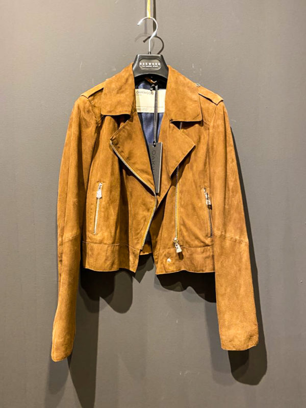 Oakwood Wildlederjacke für Damen in Cognac braun aus Ziegenleder