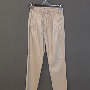 Oakwood Leder-Pant für Damen in Taupe feinstes Lamm-Nappa