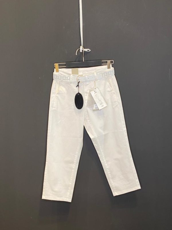 Cream Jog-Pant Jersey 7/8 Pant Weiß